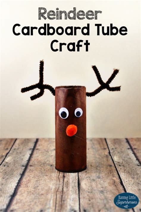 Rudolph The Red Nosed Reindeer Cardboard Tube Craft Raising Little