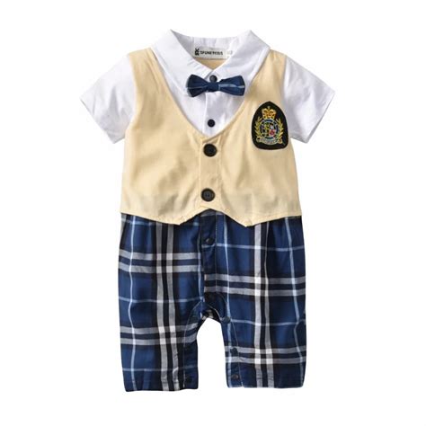 Buy Summer Cotton Short Sleeved Newborn Baby Clothing