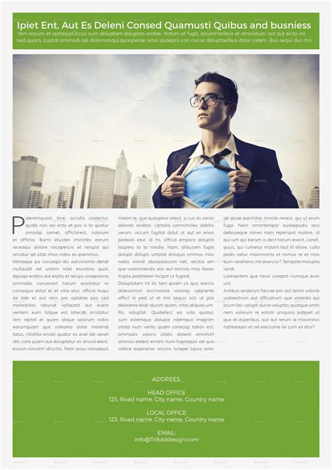Business Newsletter Template - 4 Pages by Addaxx | GraphicRiver
