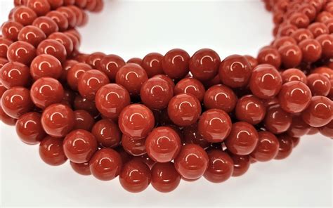 Red Coral Tube Beads 10 13 Mm Strands Making Jewelry Necklace Round Shape A Grade 18 Inch 45 Cm