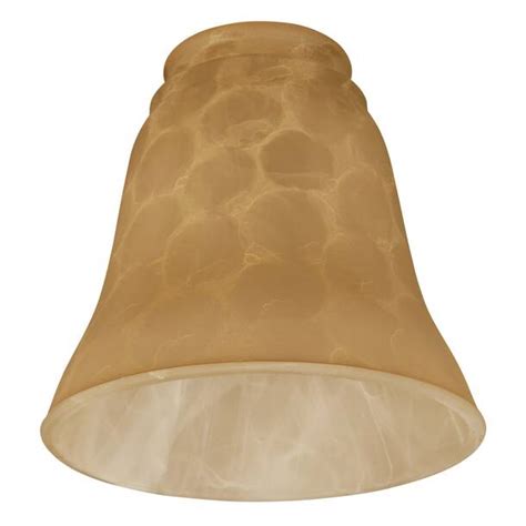 Winston Porter 45 H Glass Bell Ceiling Fan Fitter Shade Screw On In Caramel And Reviews