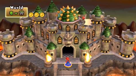 New Super Mario Bros Wii World 8 Final Castle Youtube