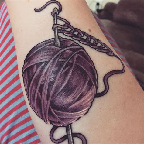 my crochet tattoo ️ it crochet tattoo tattoos for daughters knitting tattoo