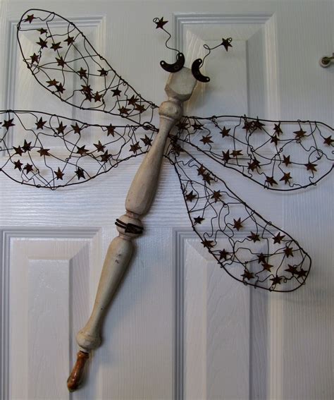 Table Leg Spindle Dragonfly Wall Or Garden By