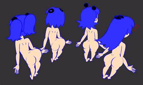 Rule 34 4girls Animated Anus Ass Blinky Blinky Pac Man Blue Hair