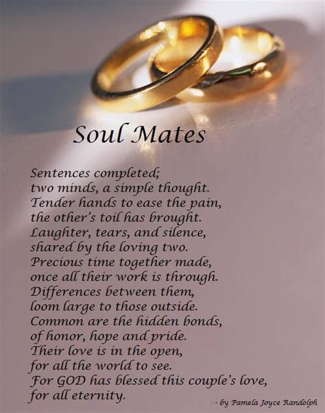 Soul Mates An Original Poem About Love And Marriage Written By Pamela