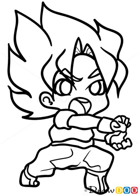 This is a very easy and detailed tutorial on how to draw dbz characters like goku, vegeta, etc.let me know if you guys want me to do a coloring/anatomy. Image result for easy chibi dragon ball super drawings ...