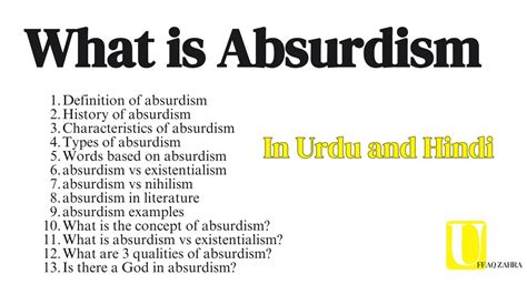 What Is Absurdism Origin Examples Characteristics Absurdism Vs