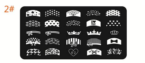 1pc 24 Mix Designs Available Nail Art Steel Template Stamping Plates