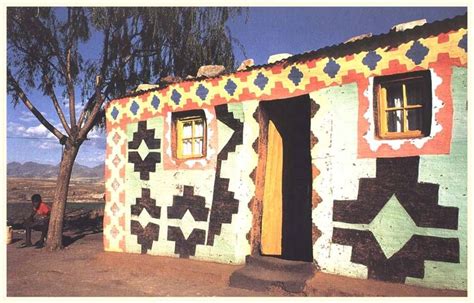 Anc Support Through Color And Pattern On Basotho Homes African American