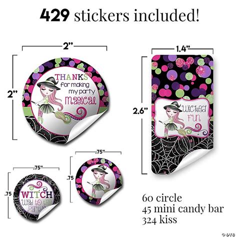 Fancy Witch Sticker Bundle Pc By Amandacreation Oriental Trading