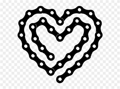 Bike Chain Heart Free Transparent Png Clipart Images Download