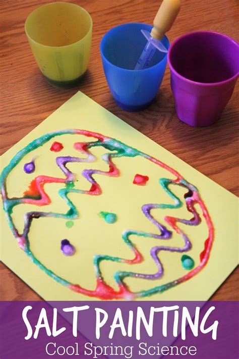 Toddler Approved Cool Science Spring Salt Painting Easter Preschool