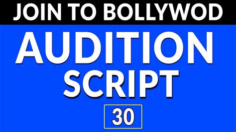 Acting Script For Audition In Hindi Acting Practice At Home Best