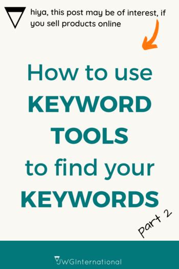 How 2 Use A Keyword Tool To Find Your Product Keywords Pt2