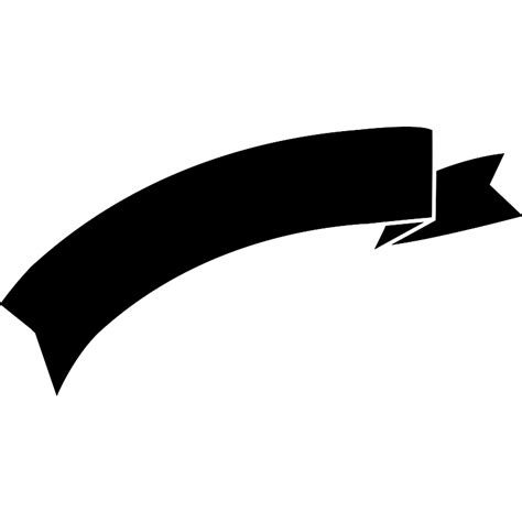 Ribbon Banner Silhouette Vector SVG Icon - SVG Repo