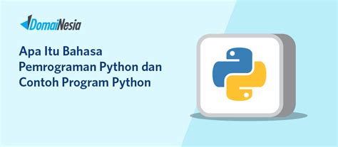 Apa Itu Program Python Bahasa Pemrograman Python Domainesia
