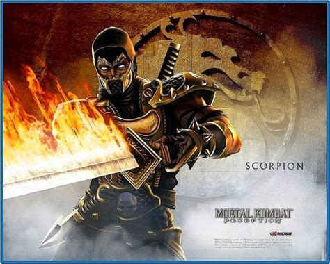 Все комбо и фаталити в mortal kombat 11. Mortal kombat scorpion screensaver - Download free