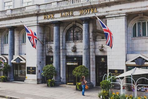Exterior Of The Park Lane Hotel In London City Centre Editorial Image