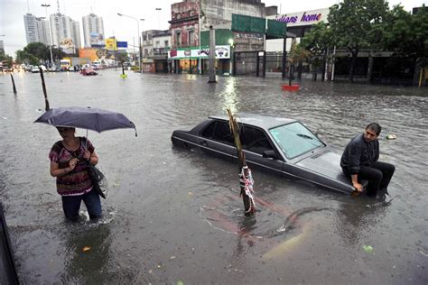 heavy downpours cause flooding in buenos aires nbc news