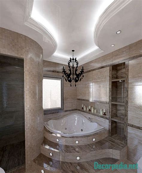 7 dramatic design ideas to make your bathroom pop without a remodel. New bathroom ceiling designs and ideas 2019 | Bathroom ...