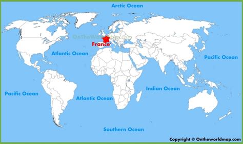 France Location On The World Map