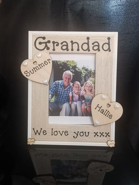 Personalised Grandad Photo Frame Picture Frame Granddad Etsy