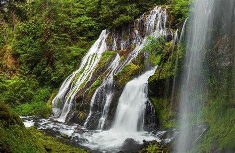 Waterfalls At Panther Creek Falls Photograph By Christopher Kimmel