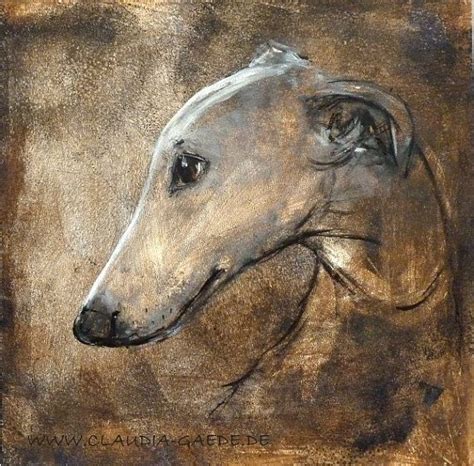 Épinglé sur Greyhound art by Claudia Gaede