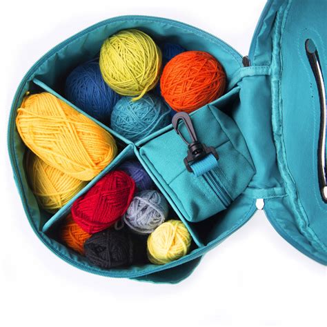 Knitting Bag Yarn Storage Durable Canvas Yarn Bag Yarn Organizer