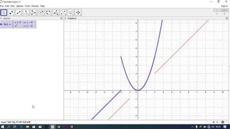 How To Enter Piecewise Functions In Geogebra 2019 Youtube