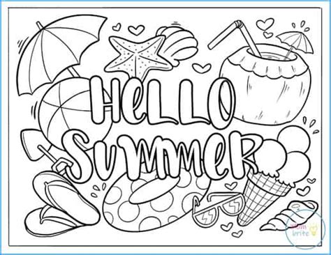 Free Printable Summer Coloring Pages For Kids