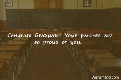 We are so proud to be your parents! Congrats Graduate! Your parents are so, Graduation Message ...