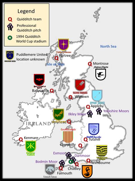 Quidditch Teams Of Britain And Ireland Harry Potter Lexicon