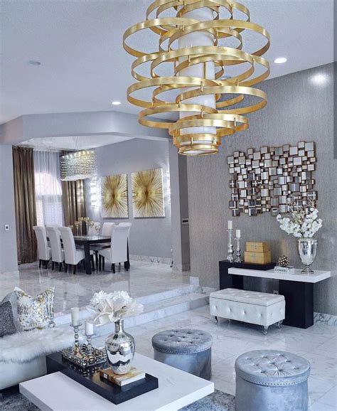 Silver And Gold Decor Gold Living Room Decor Silver Living Room
