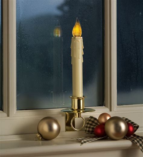 Vermont battery operated led window candles. Battery or electric window candles from Plow & Hearth ...
