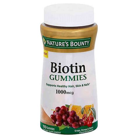 Natures Bounty 110 Count 1000 Mcg Biotin Gummies Bed Bath And Beyond