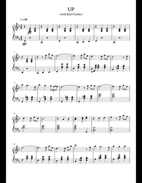 Up Sheet Music For Piano Download Free In Pdf Or Midi
