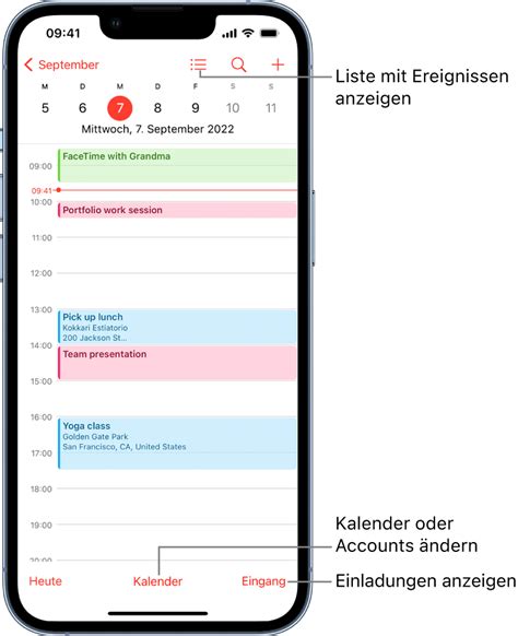 Erstellen Und Bearbeiten Von Ereignissen In Der App „kalender Auf Dem