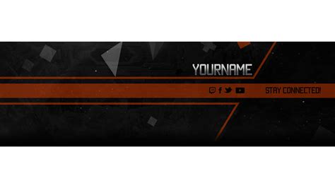 Twitch Banner Plantilla De Banner De Twitch Fuera De Linea Negro Y