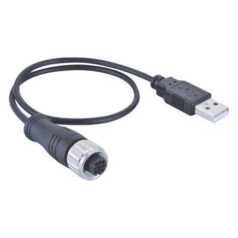 M12 Usb Adapter Cable M12 Connector 4 Pole A Coded To Usb 20a Male
