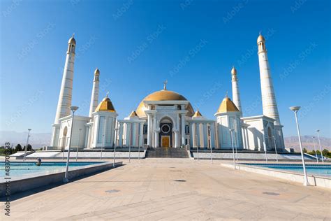 Turkmenbashi Ruhy Mosque Gypjak In Ashgabat Turkmenistan Built With