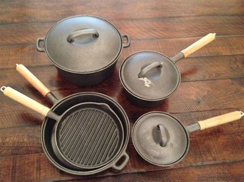 Antique Wkm Cast Iron Cookware Set 8 Pieces New In Etsy