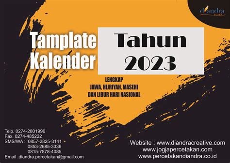 Download Template Kalender 2024 Gratis Percetakan Diandra I Cetak