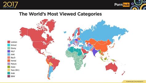 Pornhub Releases The Most Viewed Genres For Each Country In 2017 Newshub