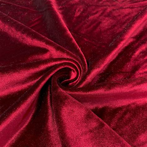 Burgundy Stretch Velvet Fabric 60 Wide By The Yard Etsy
