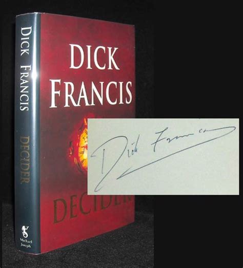 decider signed dick francis first edition