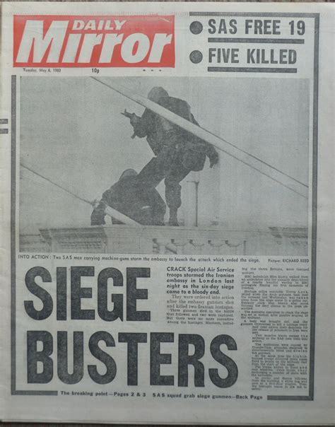 Hold The Front Page Iranian Embassy Siege Ends