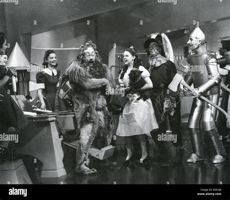 The Wizard Of Oz 1939 Mgm Film With From L Bert Lahr Lion Judy Garland Ray Bolger