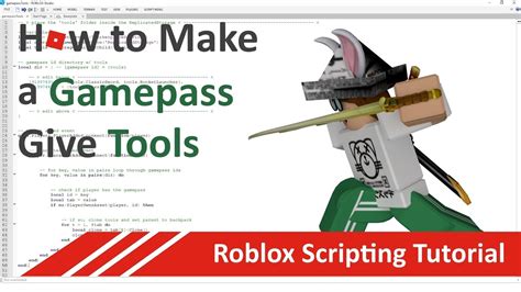 How To Make Gamepasses Give Tools Roblox Scripting Tutorial Updated